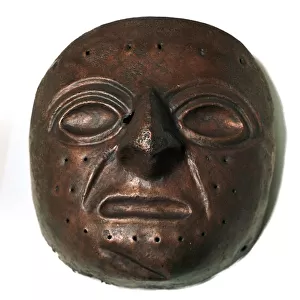 Chimu culture copper mask
