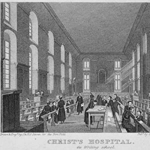 Christs Hospital, City of London, 1823. Artist: James Sargant Storer