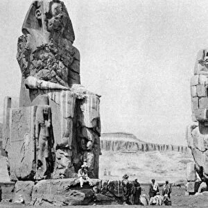 The Colossi of Memnon, Luxor (Thebes), Egypt, c1922