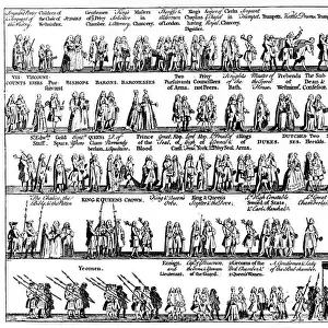 The coronation procession of George II, 1727 (c1905)