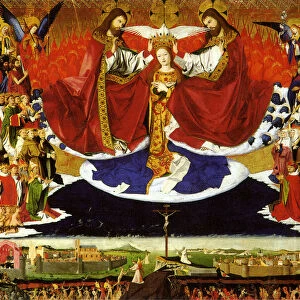 The Coronation of the Virgin, 1454. Artist: Quarton (or Charonton), Enguerrand (ca 1410?ca 1466)