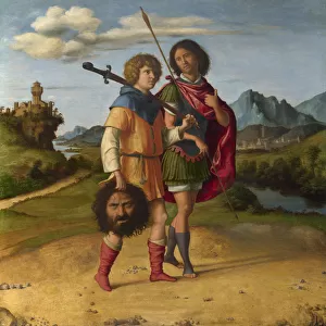 David and Jonathan, c. 1508. Artist: Cima da Conegliano, Giovanni Battista (ca. 1459-1517)