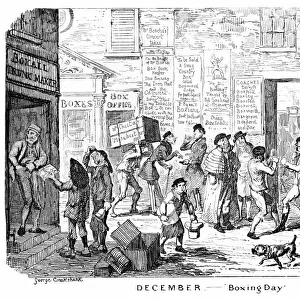 December - Boxing Day, 19th century. Artist: George Cruikshank