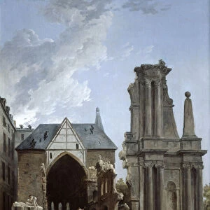 The demolition of the Church of the Feuillants, 1805. Artist: Hubert Robert