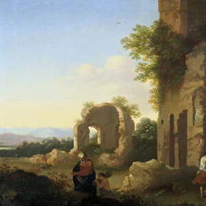 The Departure of Abraham and Isaac, 17th century. Artist: Cornelis van Poelenburgh