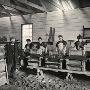 Dynamite mixing, Ardrossan, 1897. Artist: Anonymous