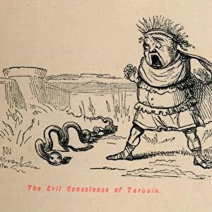 The Evil Conscience of Tarquin, 1852. Artist: John Leech