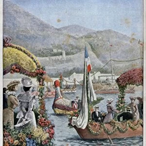 The festival of flowers on the Mediterranean, 1902. Artist: Yrondy