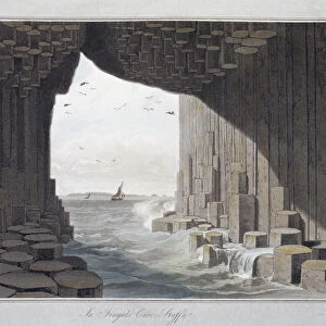 In Fingals Cave, Staffa, Scotland, 1829. Artist: William Daniell