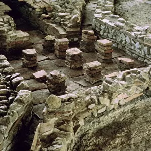 Foundation of a hypocaust, 3rd century