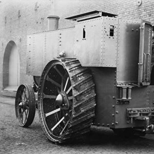 Fowler armoured traction engine. Creator: Unknown