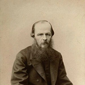 Fyodor Dostoevsky, Russian novelist, c1860-c1881. Artist: Lauffert