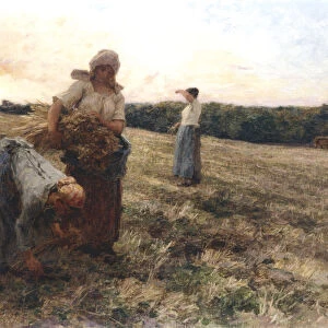 Gleaners at Sunset, 1889. Artist: Leon-Augustin Lhermitte
