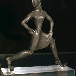 Greek bronze of a girl runner, 6th century BC