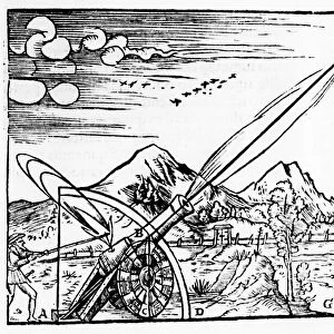 Gunner firing a cannon, 1561