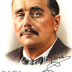 H. G. Wells, English author and popular historian, 1927