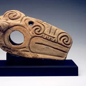 Handle in the Form of an Animal Head, c. 1000-300 B. C. Creator: Unknown