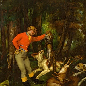 After the Hunt, ca. 1859. Creator: Gustave Courbet