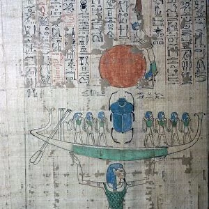 Image of the Egyptian creative myth from the Papyrus of Anhai