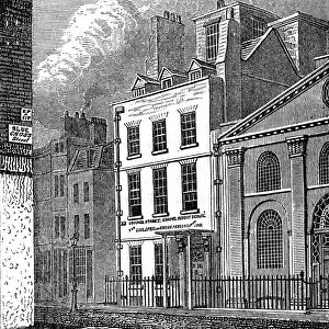 Isaac Newtons house, St Martins Street, Leicester Square, London, c1850