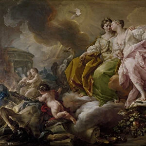 Justice and Peace. Artist: Giaquinto, Corrado (1703-1766)