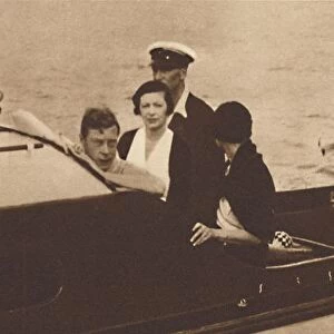 King Edward Returning to His Yacht from the Island of Rab, 1937