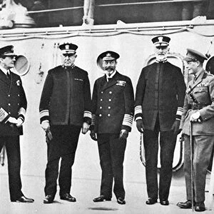 King George V visiting the fleet, November 1917 (1935)