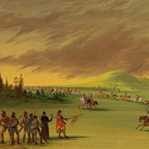 La Salle Meets a War Party of Cenis Indians on a Texas Prairie. April 25, 1686, 1847 / 1848