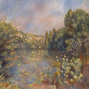 Lakeside Landscape, c. 1889. Artist: Renoir, Pierre Auguste (1841-1919)