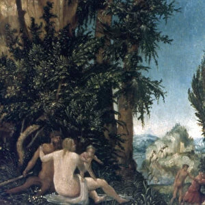 Landscape with family of Satyrs, 1507. Artist: Albrecht Altdorfer