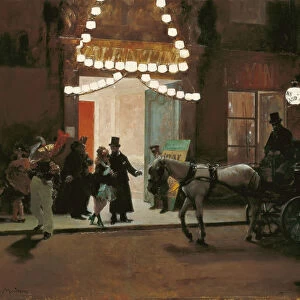 Leaving the Masqued Ball. Artist: Madrazo y Garreta, Raimundo de (1841-1920)