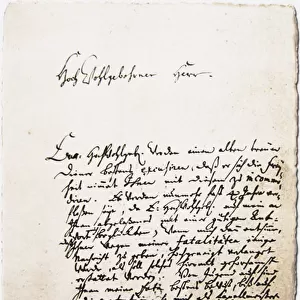 Letter to his friend, Georg Erdmann from 28. 10. 1730, 1730