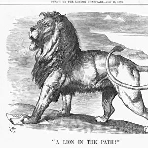 A Lion in the Path!, 1882. Artist: Joseph Swain