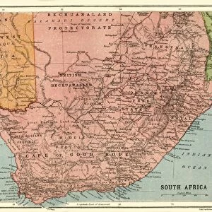 Map of South Africa, c1914, (c1920). Creator: John Bartholomew & Son