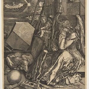 Melencolia I (copy), 1602. Creator: Jan Wierix