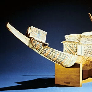 Model of a boat, Ancient Egyptian, 18th Dynasty, c1325 BC