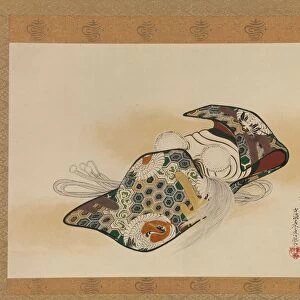 Noh Mask: Okina, dated 1879. Creator: Shibata Zeshin