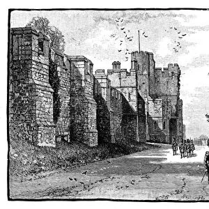 North Terrace and Wykeham Tower, Windsor Castle, c1888