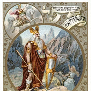 Odin, 1890-1910. Artist: Delitz
