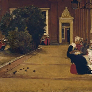 Orphan Girls in Amsterdam, 1876. Artist: Liebermann, Max (1847-1935)