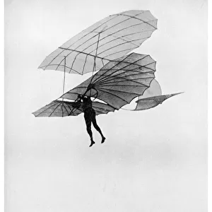 Otto Lilienthal makes one of his last flights, 1896 (1956)
