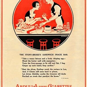 Overheard by Abdulla - The Stony Brokes Sandwich Snack Bar, 1933