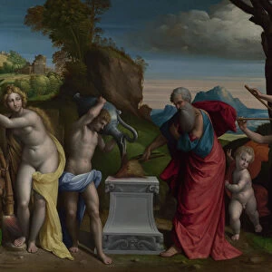 A Pagan Sacrifice, 1526. Artist: Garofalo, Benvenuto Tisi da (1481-1559)