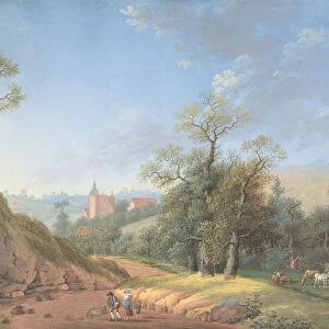 Peasant Family in a Landscape, late 18th-19th century. Creator: Johann Friedrich Nagel