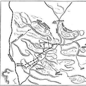 Plan of the Battle of Elandslaagte, 2nd Boer War, 21 November 1899