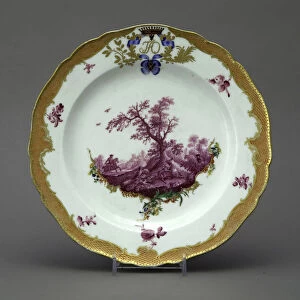 Porcelain Plate from the Orlov Service, ca 1770. Artist: Anonymous master