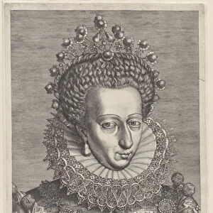 Portrait of Catherine de Bourbon, 1600. Creator: Jan Wierix