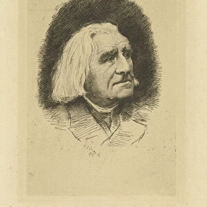 Portrait of the Composer Franz Liszt (1811-1886), 1886. Artist: Dake, Carel Lodewijk (1857-1918)
