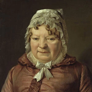 Portrait of the Mother of Captain von Stierle-Holzmeister, ca 1819. Artist: Waldmuller, Ferdinand Georg (1793-1865)