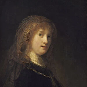 Portrait of Saskia van Uylenburgh. Artist: Rembrandt van Rhijn (1606-1669)